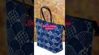 Handcrafted Bagru Block Print Bags\