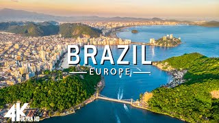 FLYING OVER BRAZIL (4K UHD) - Relaxing Music Along With Beautiful Nature Videos - 4K Video HD