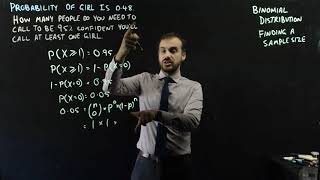 Binomial Distribution finding a sample size