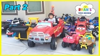 HUGE POWER WHEELS COLLECTIONS Ride On Cars for Kids Compilations Part 2 Disney Cars Paw Patrol