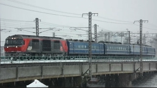 元「はまなす」用14系客車、東武への甲種輸送