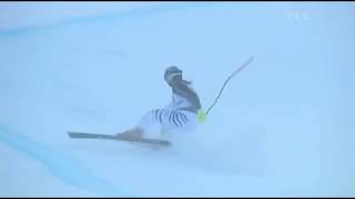 Alpine Skiing - 2006 - Women's Super G Combined - Stechert crash in Reiteralm