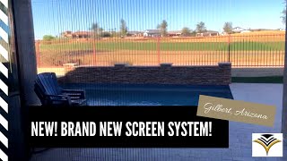 Gilbert Folding Door 16'w x 8'h w/ NEW type of screen!