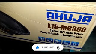 Ahuja L15-MB300 300 watt Speaker Unboxing, Review with 15inch Single Cabinet Testing