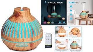 Ultrasonic Aroma Diffuser Cool Mist Humidifier With 7 Colors LED Light