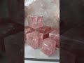 High Quality Rose Quartz Cubes 😍 #rosequartz