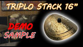 Triplo Stack 16" - Clap stack cymbal by New Drum Percussion - 2026 Edition - Sample Audio