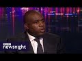 David Lammy on racial bias in the criminal justice system - BBC Newsnight