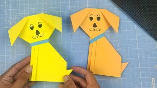 Paper dog / How to make a paper dog tutorial / Easy origami dog / perro de papel / бумажная собака
