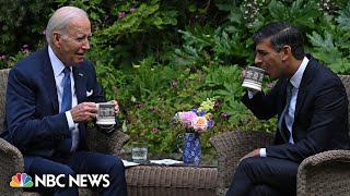 Biden meets with Prime Minister Sunak at Downing Street