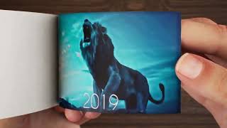 Evolution of Simba from the lion king flipbook