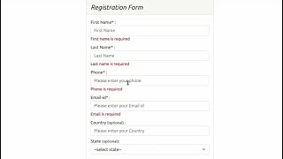 PHP Simple Form Validation |