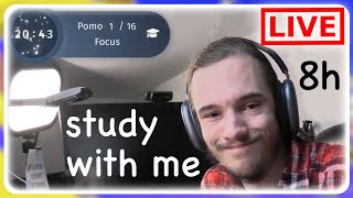 Study with me Live 10 hours ✨  Pomodoro (25/5) ✨ !sweet · !task · !done ✨