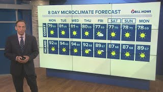 Monsoon weather pattern expected through next week