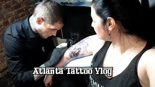 Atlanta Tattoo Vlog - Halloween Half-Sleeve by Tony Mancia