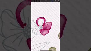 🌊 Procreate watercolor brushes — fading liner tutorial 🖌️