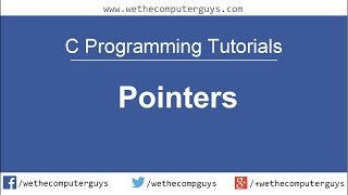 C Programming Language Tutorial -Lect 21 Pointers