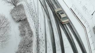 Scenes of snowfall in downtown Trenton