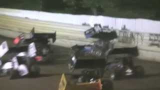 jackie york sprint car 51 creek county speedway wreck