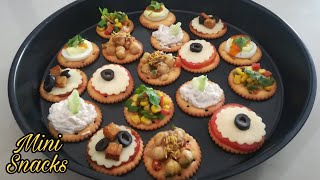 6 Best Cracker Appetizer Recipes (With Butter Puff) | Canapes - Mini Snacks For Party