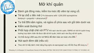 HAHECO Education - Gây mê bệnh nhân mở khí quản - gây mê bệnh nhân đặt   dẫn lưu ngực-