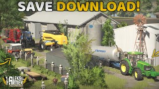 SAVE DOWNLOAD!!🤤OPIS!😱😍ŚREDNIE GOSPODARSTWO😍Riverbend Springs🤔MEGA KLIMAT 🎅👨‍🌾 AF 💪FS25