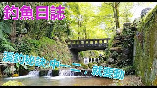 【夯魚癡】溪釣秘訣：中一、二，就要動，別一直待在原地，邊移動邊釣才有好魚貨