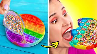 AMAZING TRICKS TO SNEAK FOOD ANYWHERE || Cool Sneak Food DIY Hacks & Funny Situations by 123 GO!