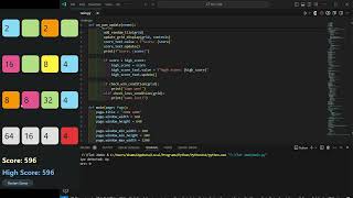 2048 Game Using Python Flet ( Touch + Keyboard ) With Source code