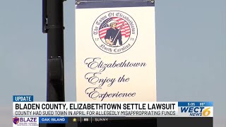 Bladen County, Town of Elizabethtown settle lawsuit