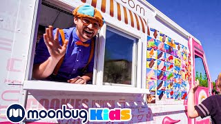 Blippi Explores an Ice Cream Truck | Blippi | Kids Songs | Moonbug Kids