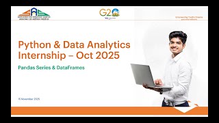 Python & Data Analytics Internship | Session 14: Pandas Series & DataFrames | SASF