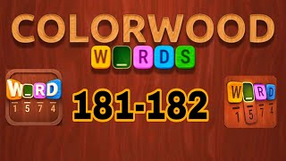 COLORWOOD WORDS Cryptogram level 181 182