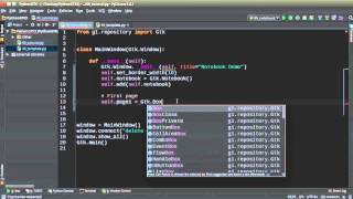 Python GUI Development with GTK+ 3 - Tutorial 9 - Notebook Tabbed Layout