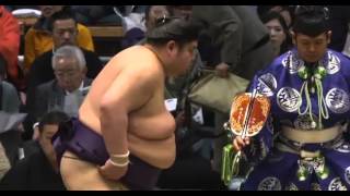 Akiseyama vs Tochihiryu Day 2 Sumo Haru Basho March 2014