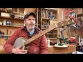 Completed Work Demo #590- Curly Walnut and Pistachio Five String Banjo