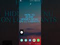 How To Show Hidden/Service Menu and Restore Imei Of LG G6/G7/G8 V10/V20V/30/V40