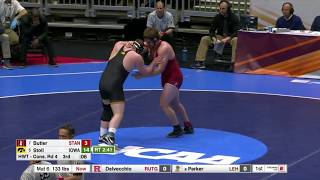 2018 NCAA Wrestling 285lbs: Sam Stoll (Iowa) maj dec Nathan Butler (Stanford)