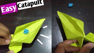 DIY paper CATAPULT [origami paper toy]