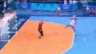 Croatian Handball - Niksa Kaleb amazing goal - Olympics 2004