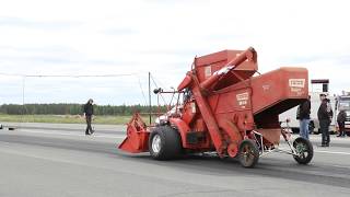 09/06/2018 Seinäjoki West Coast Street Cup, FAHR M44 Super Stage V8 combine harvester / puimuri