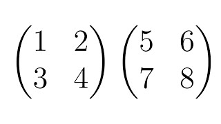 Matrix Multiplication || Example with Two 2x2 Matrices