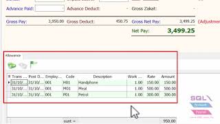 SQL Payroll - How to process monthly payroll?