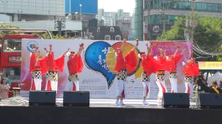 한일축제한마당 日韓交流おまつり2015 in Seoul よさこい対馬「桜雪Ma-u 」