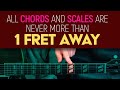 All chords and scales are never more than 1 fret away!  The CAGED System Guitar Lesson - EP552