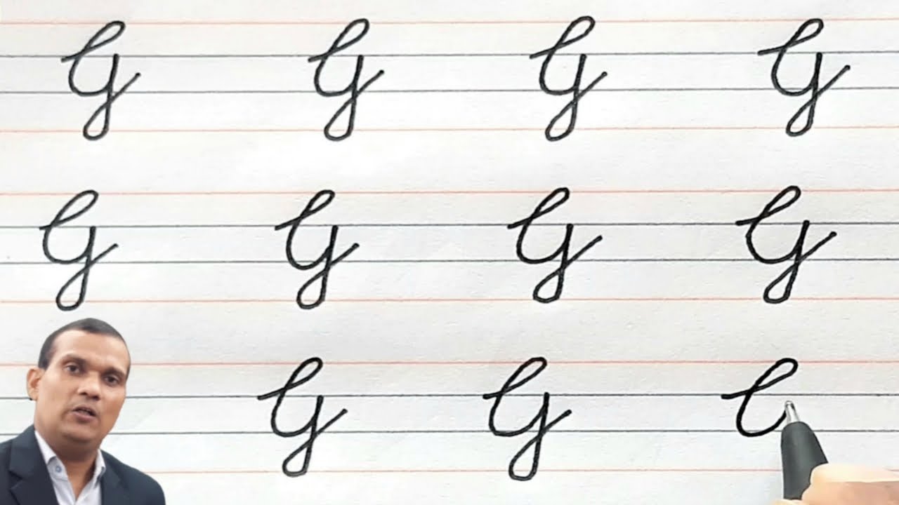 Lettre Cursive G Speak Now Letters