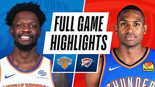 KNICKS at THUNDER | FULL GAME HIGHLIGHTS | March 13, 2021