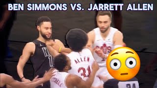 Ben Simmons makes Jarrett Allen do a backflip on the court 😳
