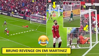 😅Bruno Fernandes' Revenge on Emi Martinez | Bruno's Cool Celebration & Martinez Reaction!
