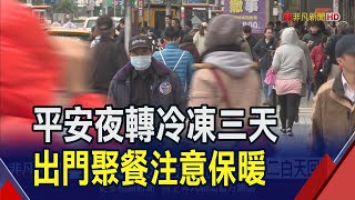 平安夜冷氣團報到 周一清晨最冷北台探11度  今下半天轉冷! 北部宜蘭11度 周二白天回暖｜非凡財經新聞｜20231224